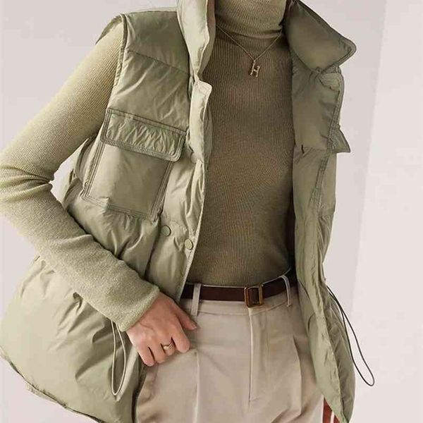 white duck down vest coat sleeveless light women bodywarm windproof lightweight warm waistcoat female 210909, Black;white
white duck down vest coat sleeveless light women bodywarm windproof lightweight warm waistcoat female 210909, Black;white