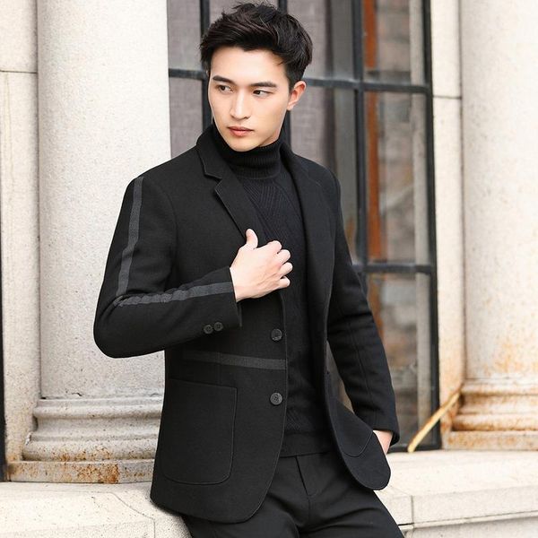 men's suits & blazers winter woolen suits, color matching slim jackets, all-match african blazer men casual, White;black
men's suits & blazers winter woolen suits, color matching slim jackets, all-match african blazer men casual, White;black