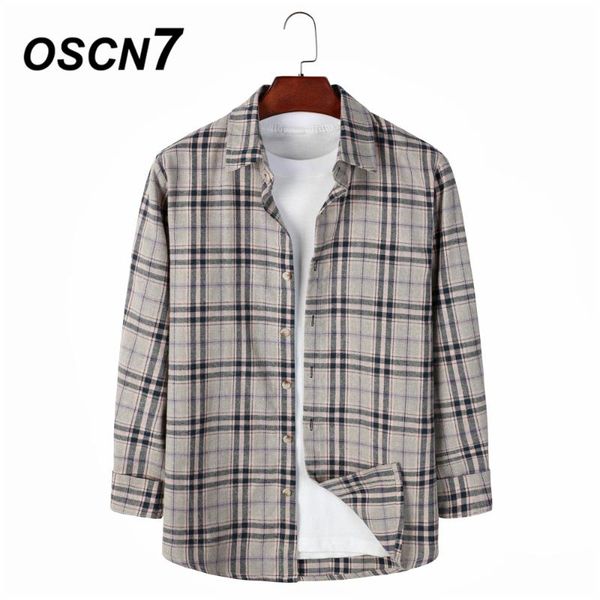 men's casual shirts oscn7 plaid long sleeve shirt men high streetwear 2021 fall women retro harujuku mens 209, White;black
men's casual shirts oscn7 plaid long sleeve shirt men high streetwear 2021 fall women retro harujuku mens 209, White;black