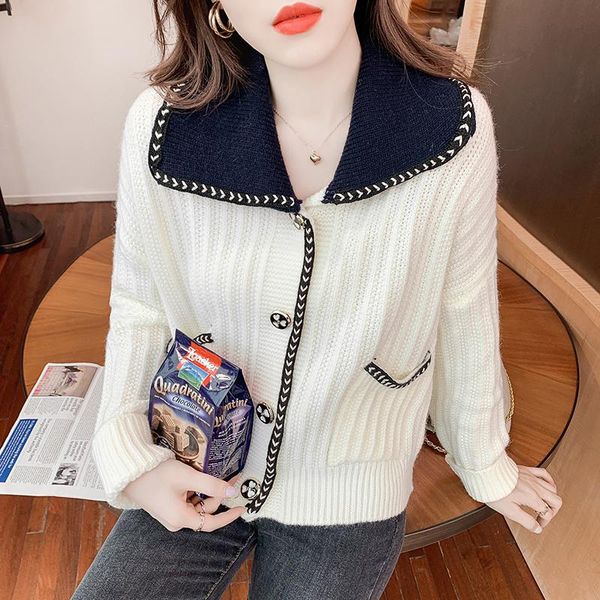 women's wool & blends sweater cardigan spring and autumn loose korean students lazy knitted jacket early, Black
women's wool & blends sweater cardigan spring and autumn loose korean students lazy knitted jacket early, Black