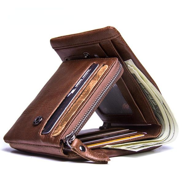 wallets genuine crazy horse leather men vintage trifold wallet zip coin pocket purse cowhide for mens, Red;black
wallets genuine crazy horse leather men vintage trifold wallet zip coin pocket purse cowhide for mens, Red;black