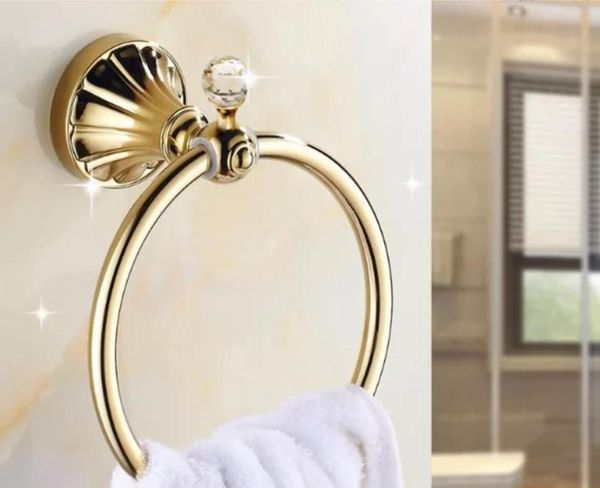 towel holder golden crystal stainless steel bath rings wall mounted polished bathroom holders hardware
towel holder golden crystal stainless steel bath rings wall mounted polished bathroom holders hardware