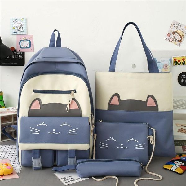 backpack canvas girls fashion schoolbag large capacity student korean all-match multifunctional 4 piece set bolsa sac a dos 50
backpack canvas girls fashion schoolbag large capacity student korean all-match multifunctional 4 piece set bolsa sac a dos 50