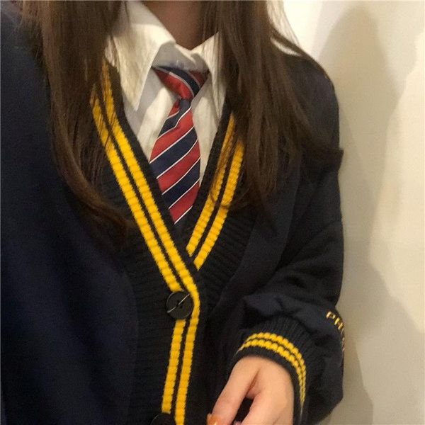 women's knits & tees korean harajuku vintage preppy style long-sleeved clothes sweet and simple button women cardigan sweater v-neck ja, White
women's knits & tees korean harajuku vintage preppy style long-sleeved clothes sweet and simple button women cardigan sweater v-neck ja, White