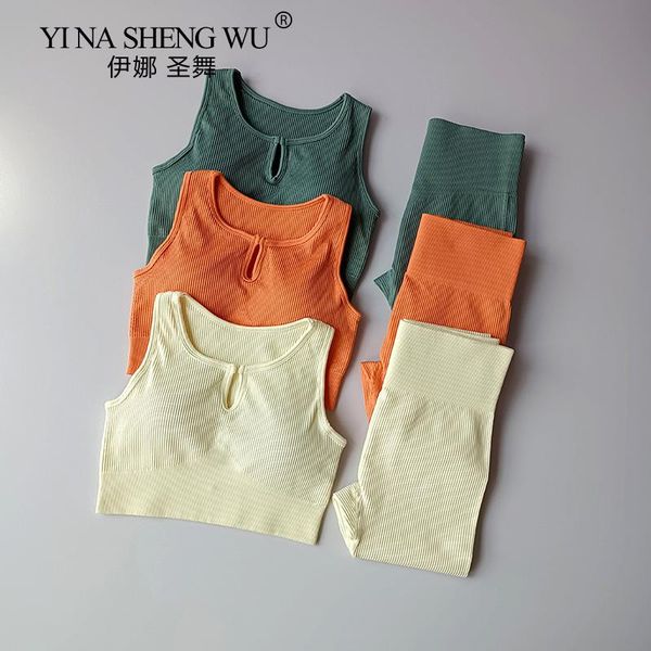 yoga outfit o collar seamless sport set women u two 2pcs piece crop bra leggings sportsuit workout fitness gym clothes
yoga outfit o collar seamless sport set women u two 2pcs piece crop bra leggings sportsuit workout fitness gym clothes