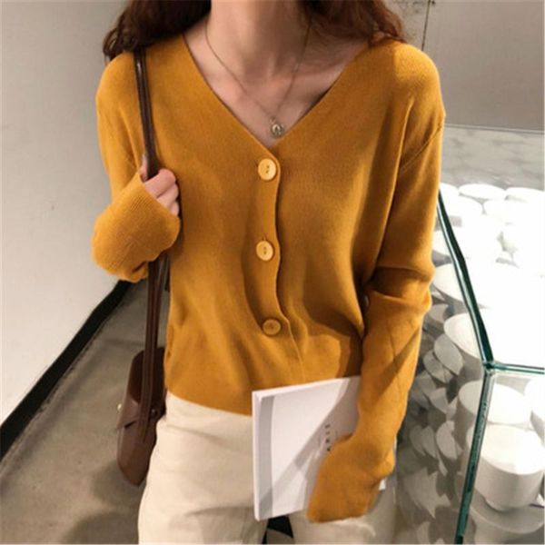 women's knits & tees autumn 2021 fashion knitted women sweater loose long sleeve v-neck cardigans button solid clothing pz2725, White
women's knits & tees autumn 2021 fashion knitted women sweater loose long sleeve v-neck cardigans button solid clothing pz2725, White