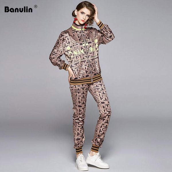 two piece dress spring autumn runway luxious printed pants suit women's loose zipper up jacket coat + elastic waist trousers set, White
two piece dress spring autumn runway luxious printed pants suit women's loose zipper up jacket coat + elastic waist trousers set, White
