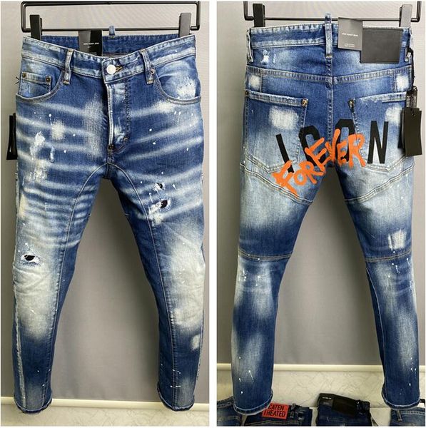 mens jeans cashew flower print embroidered letters washed and made old casual slim-fit feet pants european and american fashion pleated cott, Blue
mens jeans cashew flower print embroidered letters washed and made old casual slim-fit feet pants european and american fashion pleated cott, Blue