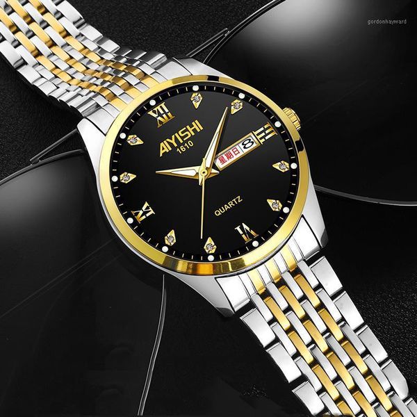 wristwatches luxury men watch military waterproof fashion luminous hands crystal roman number scale casual classic steel wristwatch for male, Slivery;brown
wristwatches luxury men watch military waterproof fashion luminous hands crystal roman number scale casual classic steel wristwatch for male, Slivery;brown