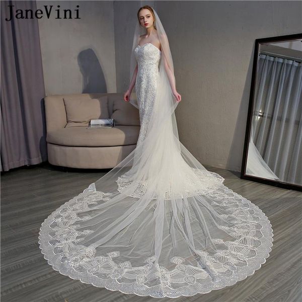 bridal veils janevini 2021 elegant one layer wedding sequins lace edge cathedral long ivory tulle veil with comb bruiloft sluier, Black
bridal veils janevini 2021 elegant one layer wedding sequins lace edge cathedral long ivory tulle veil with comb bruiloft sluier, Black