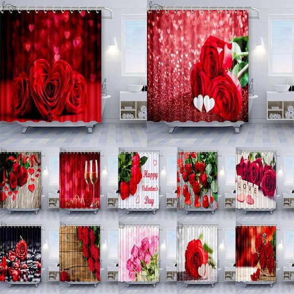 shower curtains 3d red rose flower set valentine's day couples petal bathroom curtain waterproof polyester fabric bath decor
shower curtains 3d red rose flower set valentine's day couples petal bathroom curtain waterproof polyester fabric bath decor