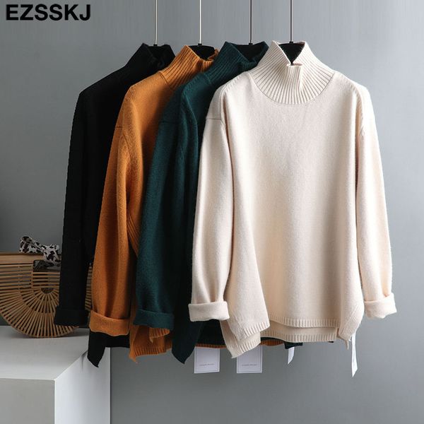 autumn winter splitside oversize thi sweater pullovers women 2021 loose cashmere turtlene big size sweater pullover female, Black
autumn winter splitside oversize thi sweater pullovers women 2021 loose cashmere turtlene big size sweater pullover female, Black