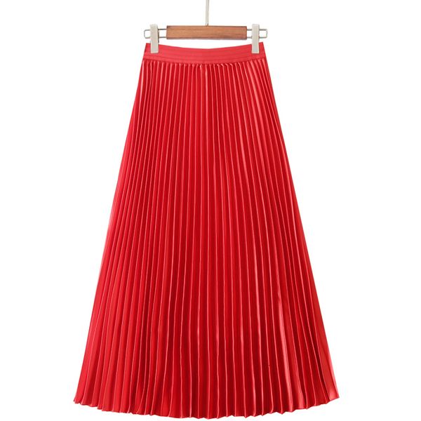 skirt miyake fashion fold pure color pleated skirt of satin tall waist skirts, Black
skirt miyake fashion fold pure color pleated skirt of satin tall waist skirts, Black