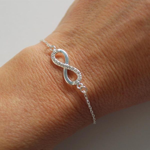 link, chain fashion love infinity bracelet for women men pulseira feminina crystal stone 8 shaped jewelry bridesmaid gifts, Black
link, chain fashion love infinity bracelet for women men pulseira feminina crystal stone 8 shaped jewelry bridesmaid gifts, Black