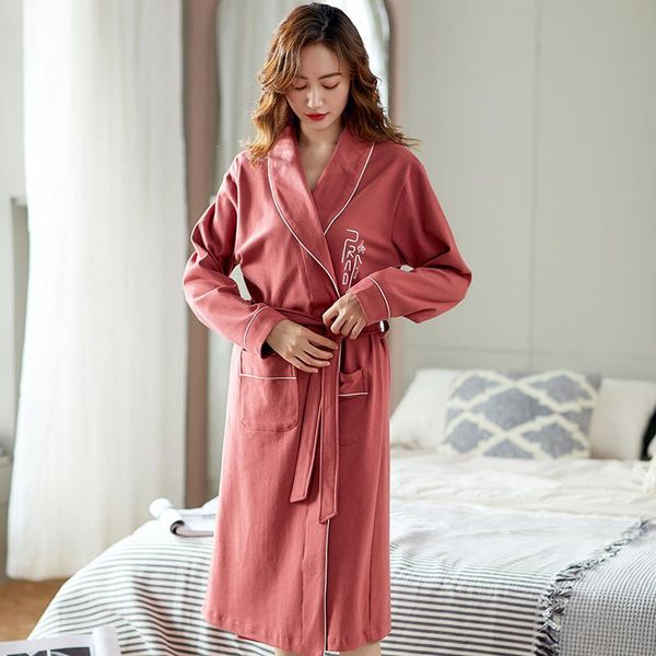women robe plus size -xxxl 100% cotton autumn pijamas feminino long sleeve nightgown loungewear bathrobe women's sleepwear, Black;red
women robe plus size -xxxl 100% cotton autumn pijamas feminino long sleeve nightgown loungewear bathrobe women's sleepwear, Black;red