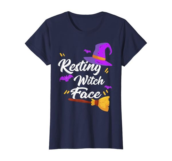 womens resting witch face shirt broomstick funny spooky party t-shirt, White;black
womens resting witch face shirt broomstick funny spooky party t-shirt, White;black