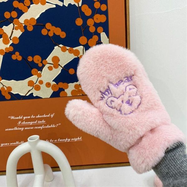 five fingers gloves 1 pair female winter soft cashmere bear cartoon warm gift christmas full plush for girl cute g m2c4, Blue;gray
five fingers gloves 1 pair female winter soft cashmere bear cartoon warm gift christmas full plush for girl cute g m2c4, Blue;gray