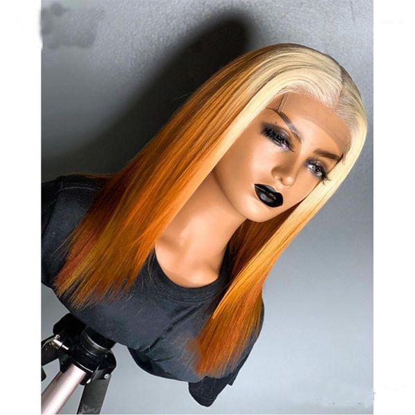 brazilian remy long straight ombre 613 blonde orange color lace front wigs glueless transparent frontal preplucked1, Black;brown
brazilian remy long straight ombre 613 blonde orange color lace front wigs glueless transparent frontal preplucked1, Black;brown