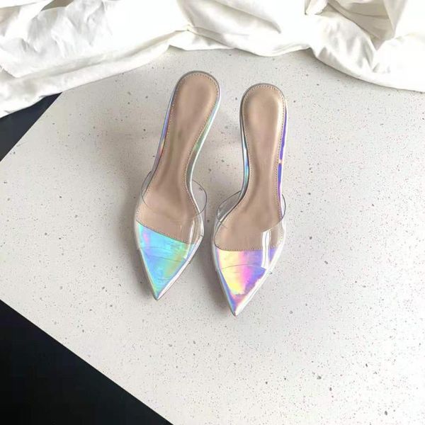 sandals women's shoes transparent 2021 summer fairy fashion crystal heel slippers, Black
sandals women's shoes transparent 2021 summer fairy fashion crystal heel slippers, Black