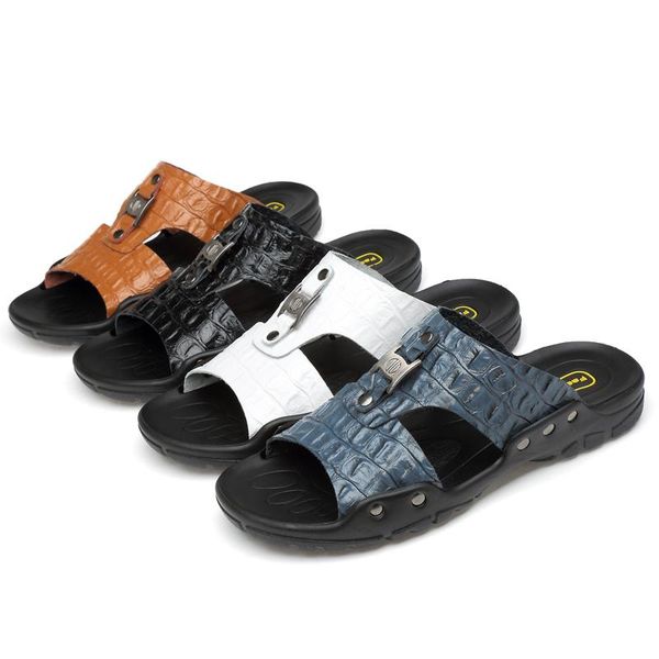 big size 38-50 leather slippers men shoes 2021 summer outdoor mens slipper male beach sandals fashion home flip flops, Black 
big size 38-50 leather slippers men shoes 2021 summer outdoor mens slipper male beach sandals fashion home flip flops, Black