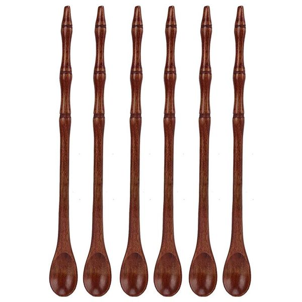 spoons 6pcs coffee wooden natural retro long joint plant handle wood tea for sugar drinks
spoons 6pcs coffee wooden natural retro long joint plant handle wood tea for sugar drinks