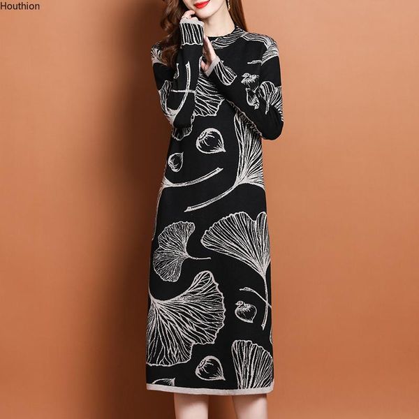 casual dresses knitting loose women fashion ink printing o-neck autumn long sleeve dress a-line knee-length houthion, Black;gray
casual dresses knitting loose women fashion ink printing o-neck autumn long sleeve dress a-line knee-length houthion, Black;gray