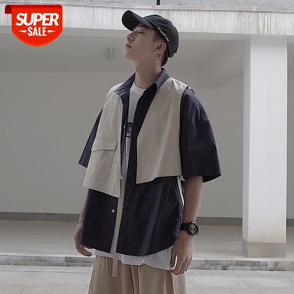 2019 summer men's false two piece work clothes short sleeve shirt french cuff mens brand fashion high-quality shirts size -xl #4v5d, White;black
2019 summer men's false two piece work clothes short sleeve shirt french cuff mens brand fashion high-quality shirts size -xl #4v5d, White;black
