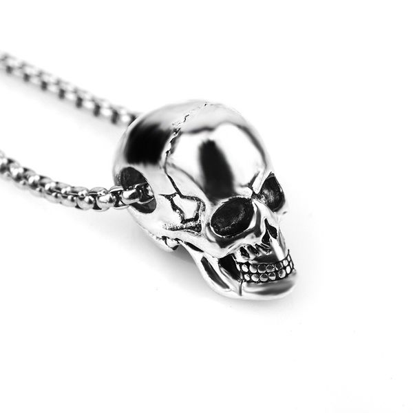 design jewelry jewelry fashion titanium steel skull necklace hip hop trend halloween men's pendant, Silver
design jewelry jewelry fashion titanium steel skull necklace hip hop trend halloween men's pendant, Silver