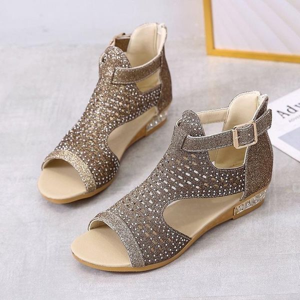 sandals woman summer leather vintage buckle casual crystal women retro sandalias female ladies wedges platform shoes, Black
sandals woman summer leather vintage buckle casual crystal women retro sandalias female ladies wedges platform shoes, Black