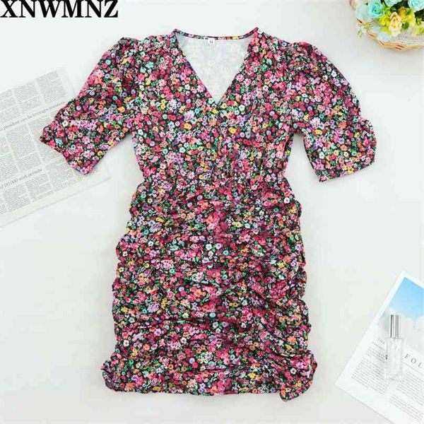 women vintage v neck floral print casual slim pleated mini dress female pleat puff sleeve vestido chic party dresses she 210520, Black;gray
women vintage v neck floral print casual slim pleated mini dress female pleat puff sleeve vestido chic party dresses she 210520, Black;gray