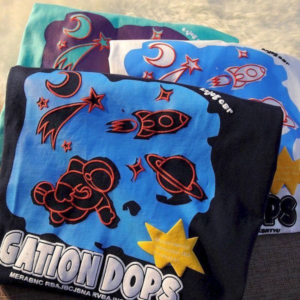 women's t-shirt oversized women t shirt couple summer short-sleeved retro astronaut loose wild compassionate gothic punk clothes, White
women's t-shirt oversized women t shirt couple summer short-sleeved retro astronaut loose wild compassionate gothic punk clothes, White