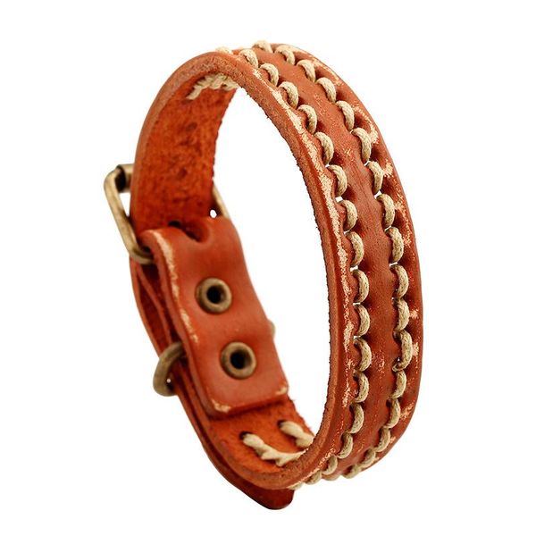 bangle jessingshow trendy retro genuine leather men jewelry buckle simple rope bracelet for women male gifts, Black
bangle jessingshow trendy retro genuine leather men jewelry buckle simple rope bracelet for women male gifts, Black