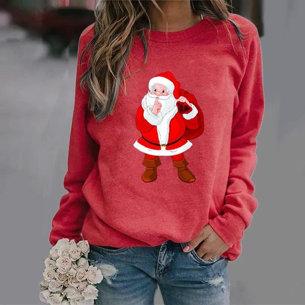 women's hoodies & sweatshirts santa claus print streetwear 2021 fashion crewneck long-sleeved casual pullover moletom feminino, Black
women's hoodies & sweatshirts santa claus print streetwear 2021 fashion crewneck long-sleeved casual pullover moletom feminino, Black