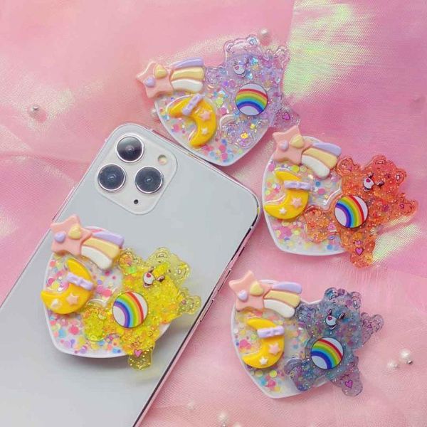 cell phone mounts & holders ins glittering colorful cute cartoon bear heart shape foldable air bag mobile back accessories socket holder sta
cell phone mounts & holders ins glittering colorful cute cartoon bear heart shape foldable air bag mobile back accessories socket holder sta
