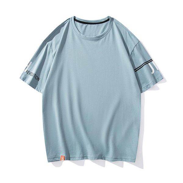 men's t-shirts 2021 summer simple solid color casual striped round neck loose plus size all-match men short-sleeved t-shirt, White;black
men's t-shirts 2021 summer simple solid color casual striped round neck loose plus size all-match men short-sleeved t-shirt, White;black