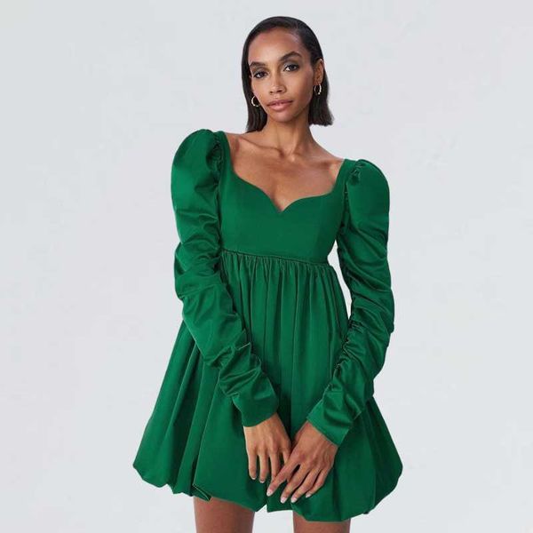 casual dresses autumn vintage satin long sleeve a-line women elegant ruffled bouffant high waist dress female party mini, Black;gray
casual dresses autumn vintage satin long sleeve a-line women elegant ruffled bouffant high waist dress female party mini, Black;gray
