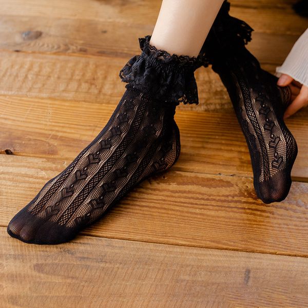lolita lace middle tube pile jk calf net love spring and summer parent-child socks, Black;white
lolita lace middle tube pile jk calf net love spring and summer parent-child socks, Black;white