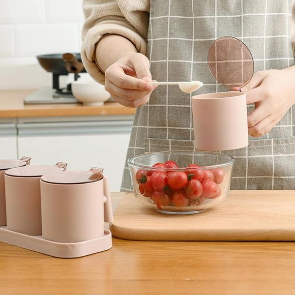 storage bottles & jars 1 set fashion plastic canisters pots seasoning box salt container sugar bowl pp pepper dust resistant for home
storage bottles & jars 1 set fashion plastic canisters pots seasoning box salt container sugar bowl pp pepper dust resistant for home