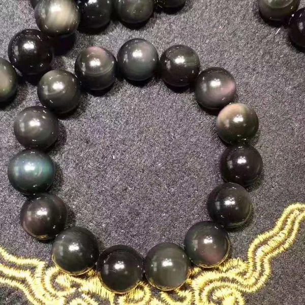 charm bracelets natural obsidian bracelet men and women rainbow opal hand string lovers fortune transfer buddha beads gift jewelry tide, Golden;silver
charm bracelets natural obsidian bracelet men and women rainbow opal hand string lovers fortune transfer buddha beads gift jewelry tide, Golden;silver