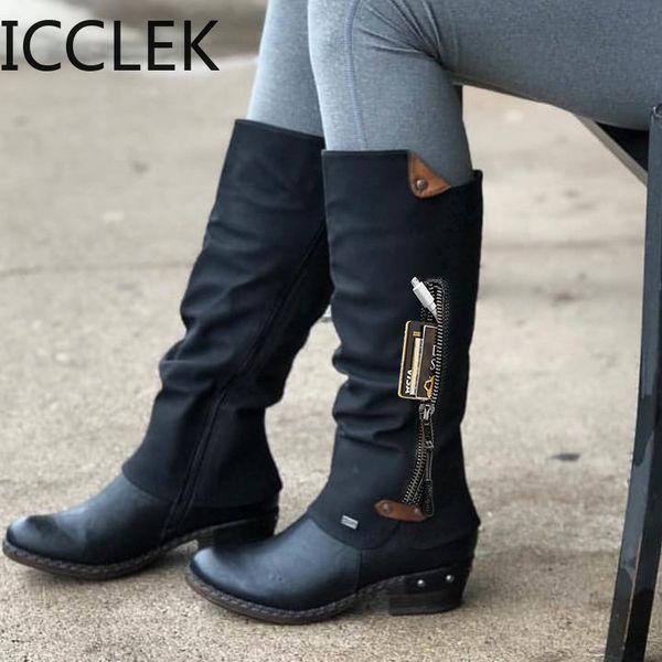 women winter shoes knee high boots big size leather brand women shoes wool and plush women winter boots 210428, Black
women winter shoes knee high boots big size leather brand women shoes wool and plush women winter boots 210428, Black