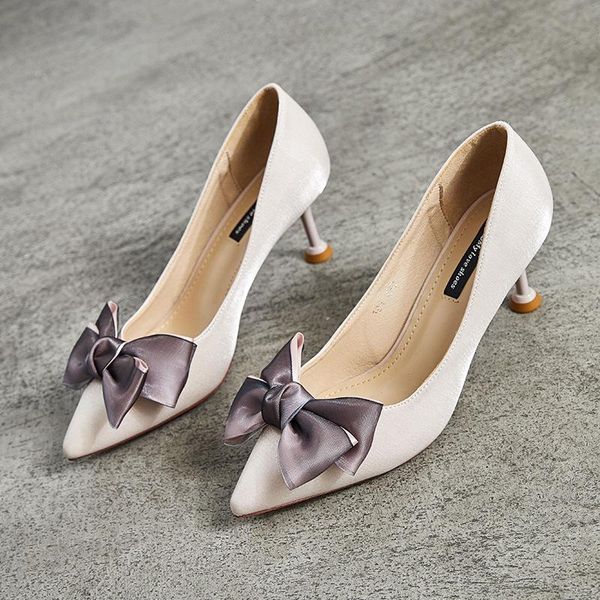 dress shoes women's pumps office wine glass with increase breathable leisure bow 7.5cm high heels, Black
dress shoes women's pumps office wine glass with increase breathable leisure bow 7.5cm high heels, Black