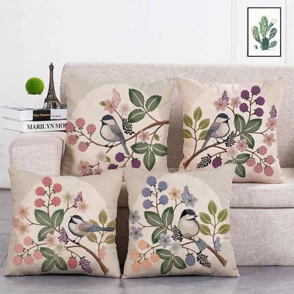 decorative cushion cover retro birds blueberry pillow 45*45 throw pillows home decor pillowcase t123 cushion/decorative
decorative cushion cover retro birds blueberry pillow 45*45 throw pillows home decor pillowcase t123 cushion/decorative
