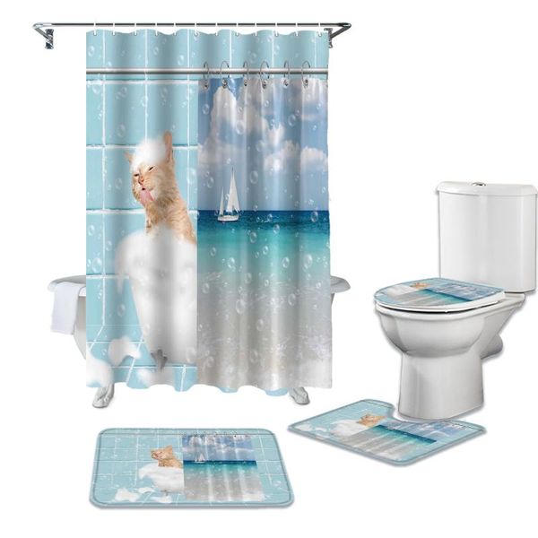 bath accessory set bathroom bathtub animal cat foam shower curtains mat toilet cover accessories rug
bath accessory set bathroom bathtub animal cat foam shower curtains mat toilet cover accessories rug