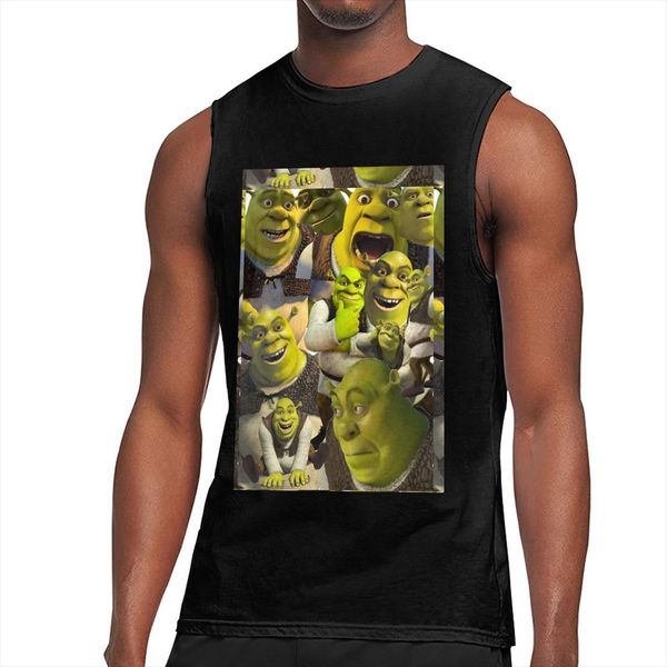 shrek comedy film faces tank men fitness clothing mens bodybuilding summer gym male sleeveless shirts oversized vest, White;black
shrek comedy film faces tank men fitness clothing mens bodybuilding summer gym male sleeveless shirts oversized vest, White;black