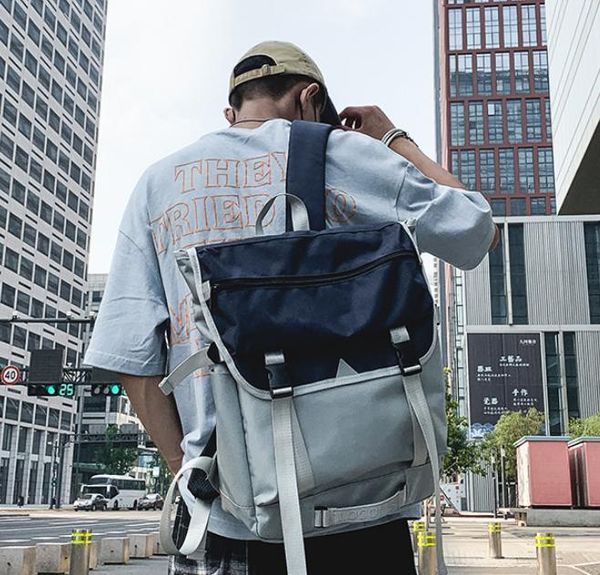 backpack casual style large capacity mens contrast color harajuku college couple luggage weekend travel cloth bag df180
backpack casual style large capacity mens contrast color harajuku college couple luggage weekend travel cloth bag df180