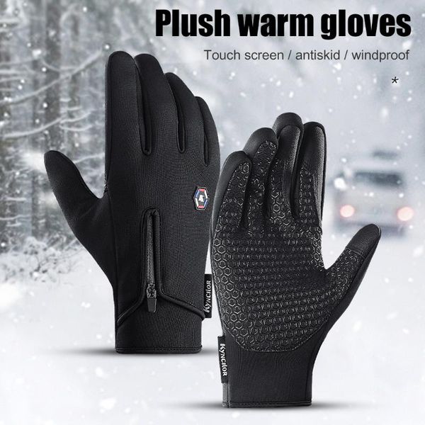 winter cycling gloves full finger touch screen windproof cold warm velvet waterproof mittens outdoor sport riding equipment, Black
winter cycling gloves full finger touch screen windproof cold warm velvet waterproof mittens outdoor sport riding equipment, Black