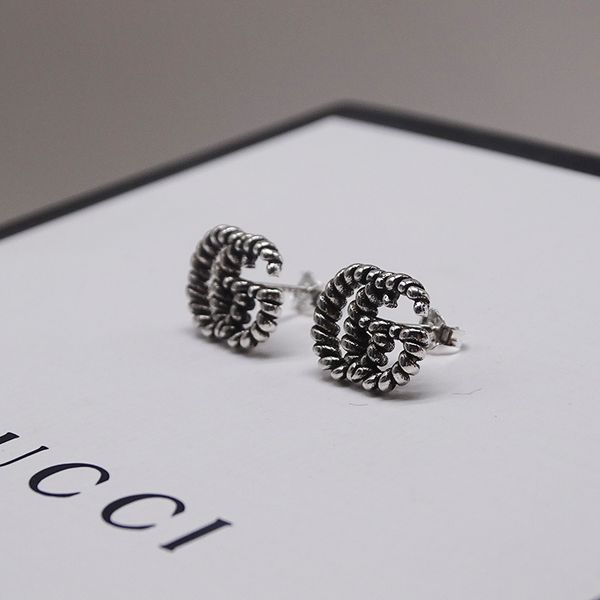 ladies fashion jewelry 925 double interlocking carved pattern thai silver earrings fashion temperament webcast, Golden;silver
ladies fashion jewelry 925 double interlocking carved pattern thai silver earrings fashion temperament webcast, Golden;silver