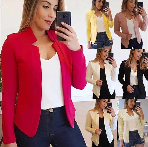 women's coat spring design long-sleeve blazer suit ol slim black orange jacket female office plus size blazers formal work wear, White;black
women's coat spring design long-sleeve blazer suit ol slim black orange jacket female office plus size blazers formal work wear, White;black