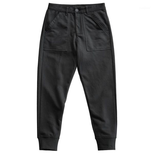 men's pants men winter fall fashion solid color cotton knitting casual male heavyweight thick sweatpant japan style drawstring trouser, Black
men's pants men winter fall fashion solid color cotton knitting casual male heavyweight thick sweatpant japan style drawstring trouser, Black