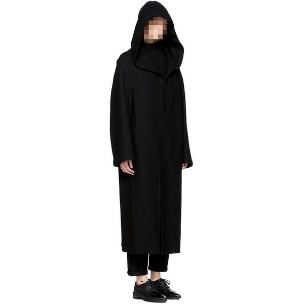 men's wool & blends autumn and winter super-long fur coat with a hat thickened suiting coat, european american knee-length fashion men, Black
men's wool & blends autumn and winter super-long fur coat with a hat thickened suiting coat, european american knee-length fashion men, Black
